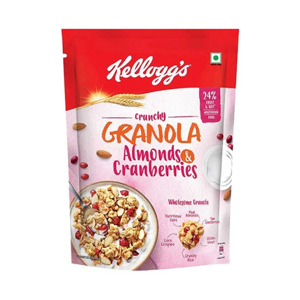 Kelloggs Granola Crunchy Almonds And Cranberries